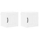  Kjøkkenskap 2 pcs Høyglanset hvit 40 x 31 x 40 cm