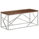  Salongbord sølv rustfritt stål og heltre tresville 8720287199199