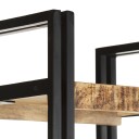 vidaXL Bokhylle 5 etasjer 40x30x180 cm heltre mango
