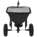 vidaXL Bakre saltspreder PVC og stål 125x74x79 cm 45 L