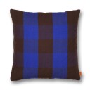 ferm LIVING Grand pute 50x50 cm Chocolate-bright blue