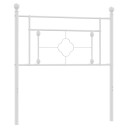  Sengegavl i metall hvit 100 cm 8721012249509