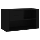 vidaXL Skoskap svart 80x35x45 cm konstruert tre