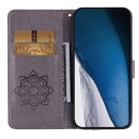Google Pixel 8 Pro Ugle Rhinestone Lommebok-deksel grå