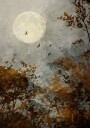 Halloween Full Moon Plakat Plakat / 40x50cm