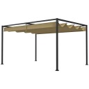 Pergola 3x2m hagepaviljong terrassetak laget av metall hagepaviljong med justerbart tak frittstående solbeskyttelse for terr