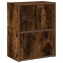 Bokhylle røkt eik 40x24x52 cm konstruert tre