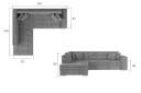 Moclino Hjørnesovesofa   Rosa