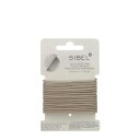Sibel Elastic Thin Hair Bands 16 stk Brown