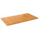vidaXL Badematte Ensfarget Brun 100 x 55 cm Solid akasietre