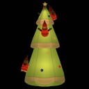 vidaXL Oppblåsbart juletre med lysdioder 500 cm