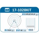 Remskivesett veivaksel IJS GROUP 17 1028KIT