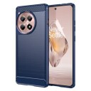 OnePlus 12R/Ace 3 Børstet TPU Deksel Karbonfiber Blå