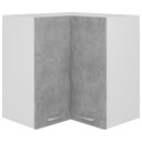 vidaXL Hengende hj?rneskap betonggr? 57x57x60 cm sponplate