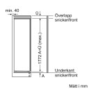 Bosch Serie 2 Integrert Kjøleskap KIR81NSE0 310L Hvit