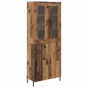  Høyskap Veggmontert Gamle tre 69,5 x 34 x 180 cm Konstruert tre