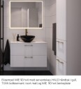 Vikingbad MIE 60 Servantskap slett hvit mt