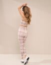 Aim’n Dusty Violet Plaid Check Tights - XS