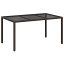 vidaXL Hagebord Brun 150 x 90 x 75 cm polyrotting