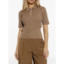 Lacoste Dame Topper Brun S,