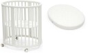 Stokke Sleepi™ Mini V3 Sprinkelseng Hvit + Madrass