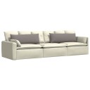 Sofaputer 2 pcs Gråbrun 120 x 40 cm stoff