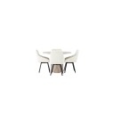 Venture Home Spisegruppe Venture Home Olivia Ø110 cm med 4 stk Rosie Stoler GR23806
