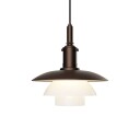 Louis Poulsen PH 3/3 Pendel Aged Brass/Opal Glass