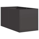 vidaXL Plantekasse svart 40x80x40 cm kaldvalset stål