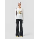 Gcds Dame Topper Hvit XS,