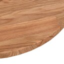  Rund bordplate lysebrun Ø30x1,5 cm behandlet heltre eik 342958