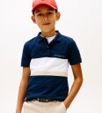 Tommy Hilfiger Mini Corp Emb Clrblock Polo Ss Navy 176