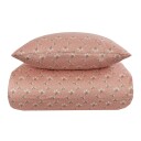 Borg Living Sateng sengesett - 140x220 cm - 100% Bomullssateng - Summer rosa