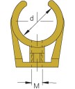 50 stk 6 mm loddekobling rørholder