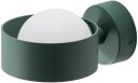 Argon Vegglampe Mado av glass og stål grønn