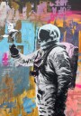 Astronaut Meets Dove Plakat / 100x150