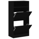  Skohylle svart 60x34x116 cm konstruert tre 8721012382527