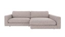 Rowico Home Duncan 3 seters sofa med sjeselong H Grå Max 180 258 x 150 x 78 cm Grå