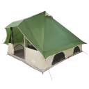 Tipi telt med tak med lagring grønn 358 x 296 x 258 cm taft