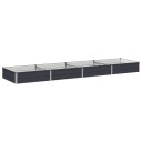 vidaXL Hevet Hagebed Antrasitt 320 x 80 x 24 cm kaldvalset stål