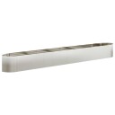 vidaXL Hevet Hagebed Rustfritt stål 380 x 40 x 40 cm Stål