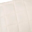 Vidaxl Vektdyne kremhvit 120x180 cm 5 kg stoff