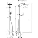 HANSGROHE CROMETTA S DUSJSETT 240 1JET M/KARTERMOSTAT