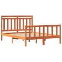  Sengestamme 2 pcs Vokset Brun 140 x 200 cm Massiv furu