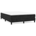  Boxspring sengeramme svart 135x190 cm Double fløyel
