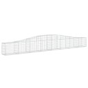 vidaXL Gabionkurver buede 6 stk 400x30x40/60 cm galvanisert jern