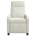 vidaXL Recliner Krem Fløyel