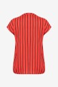 KAFFE Curve   Bluse kcSida Wing Sl Blouse   Rød