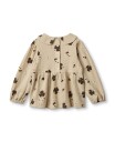 Fliink Clover Blouse Light Woven Humus/Cafafe Aop (110 / 5 år)