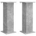 vidaXL Planteholder 2 stk. Betonggrå 30,5 x 30 x 80,5 cm